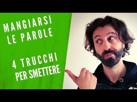Video: Mangiarsi le parole, 4 trucchi per smettere.